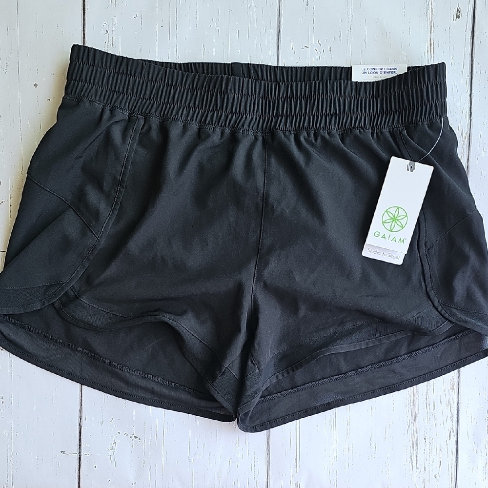 GAIAM Women's Charcoal Athletic Shorts